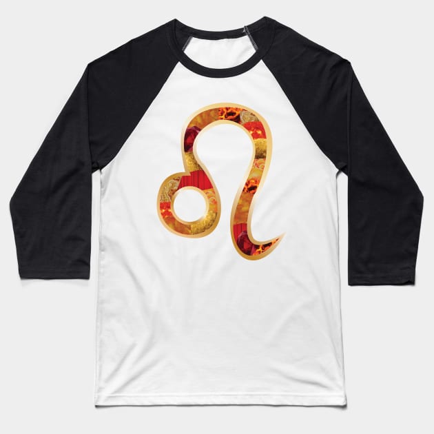 Leo Baseball T-Shirt by aecdesign